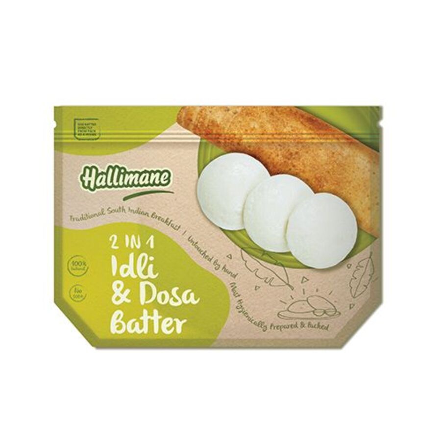 Hallimane 2-In-1 Idli Dosa Batter, 1 Kg