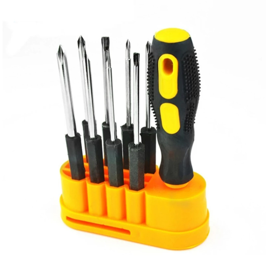 8 in 1 Screwdriver Set Cr-V Steel Slotted/Cross Screwdrivers