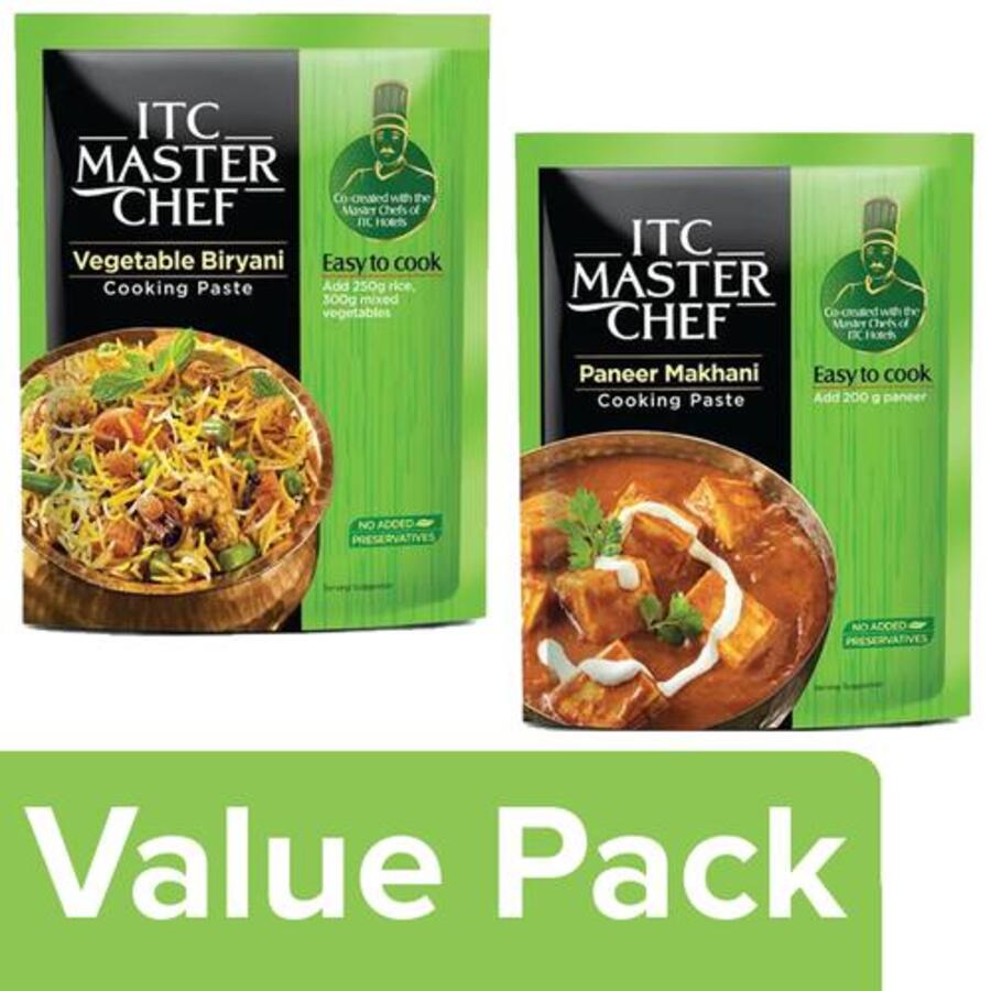 Vegetable Biryani & Paneer Makhani Ready to Eat Cooking Masala Paste Combo, 80 g, Combo 2 Items